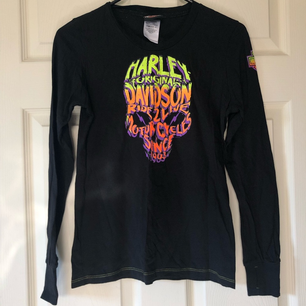 Harley Davidson Neon Long-sleeve